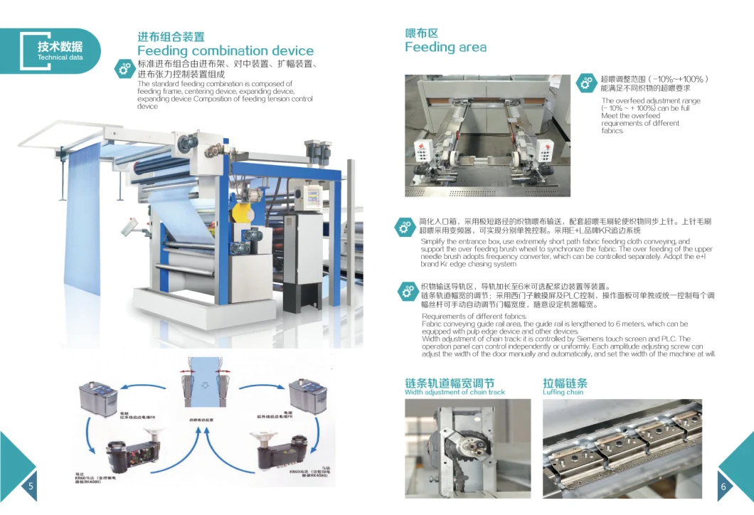 Xlc-2600 Textile Non-Woven Fabric Setting Finishing Machine with Heat Transfer Oil Heating